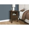 Monarch Specialties Accent Table, Side, End, Nightstand, Lamp, Storage, Living Room, Bedroom, Walnut Laminate I 2144